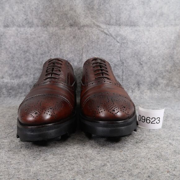 John Fluevog Shoes Mens 8 Oxford Classic Lace Up Brogue Brandenburg Angel Banker